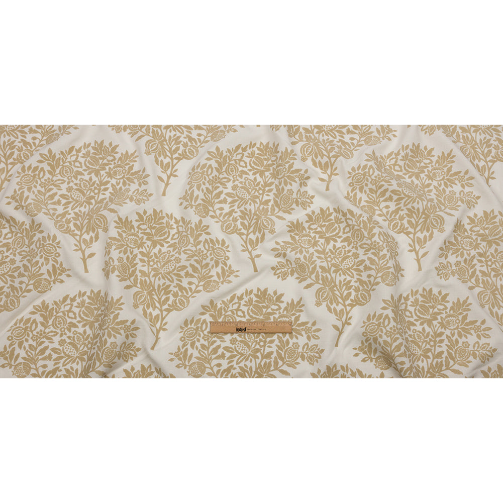 Soft Textured Recycled Polyester Drapery Woven - Oyster - British Imported Full