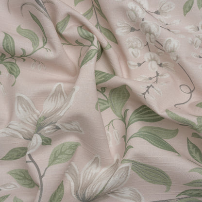 Cotton Canvas Print - Blush Garden Growth - British Imported