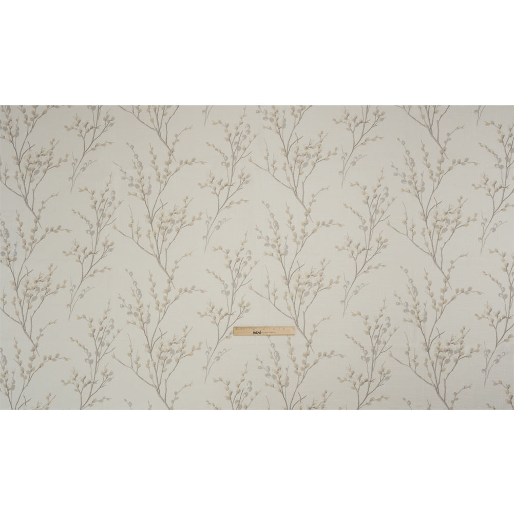 Linen and Rayon Drapery Woven - Dove Prairie Willow - British Imported Full
