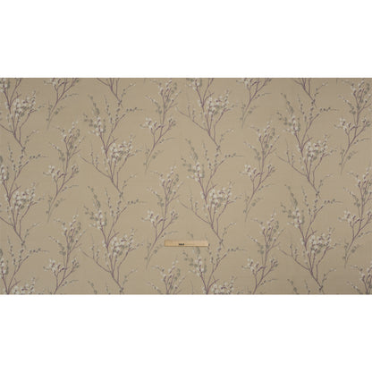 Linen and Rayon Drapery Woven - Natural Prairie Willow - British Imported Full