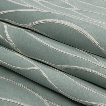 Satin-Faced Drapery Jacquard - Mineral Rippling Lines - British Imported Folded