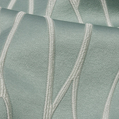 Satin-Faced Drapery Jacquard - Mineral Rippling Lines - British Imported Detail