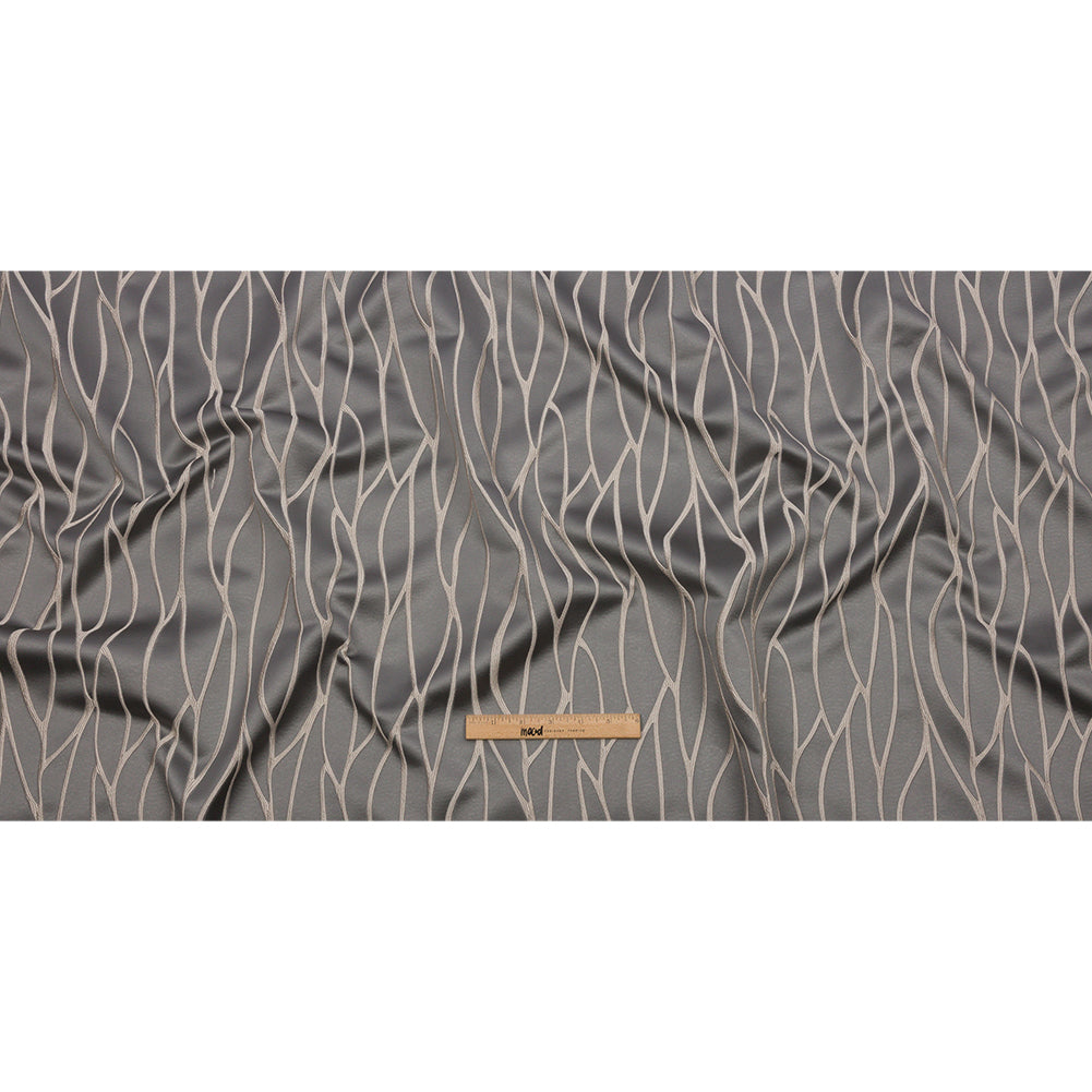 Satin-Faced Drapery Jacquard - Shadow Rippling Lines - British Imported Full