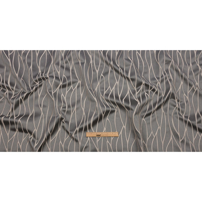 Satin-Faced Drapery Jacquard - Shadow Rippling Lines - British Imported Full