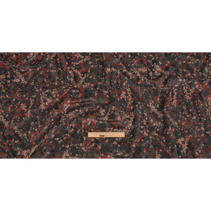 Printed Polyester Velvet - Mole Berry Vines - British Imported Full