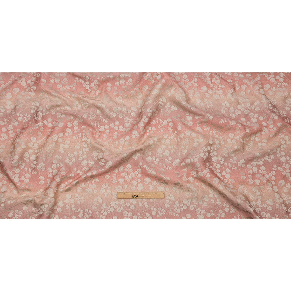Drapery Jacquard - Shell Ombre Stripes and Little Flowers - British Imported Full