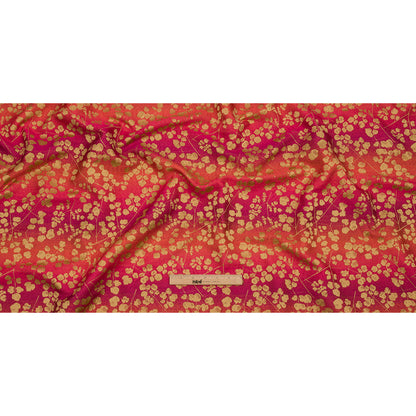 Drapery Jacquard - Sunset Ombre Stripes and Little Flowers - British Imported Full