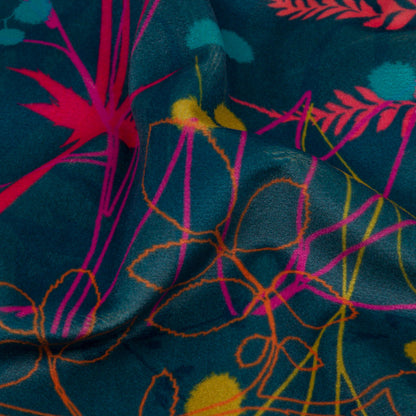 Drapery Velvet - Rainbow Forest Silhouettes - British Imported Detail