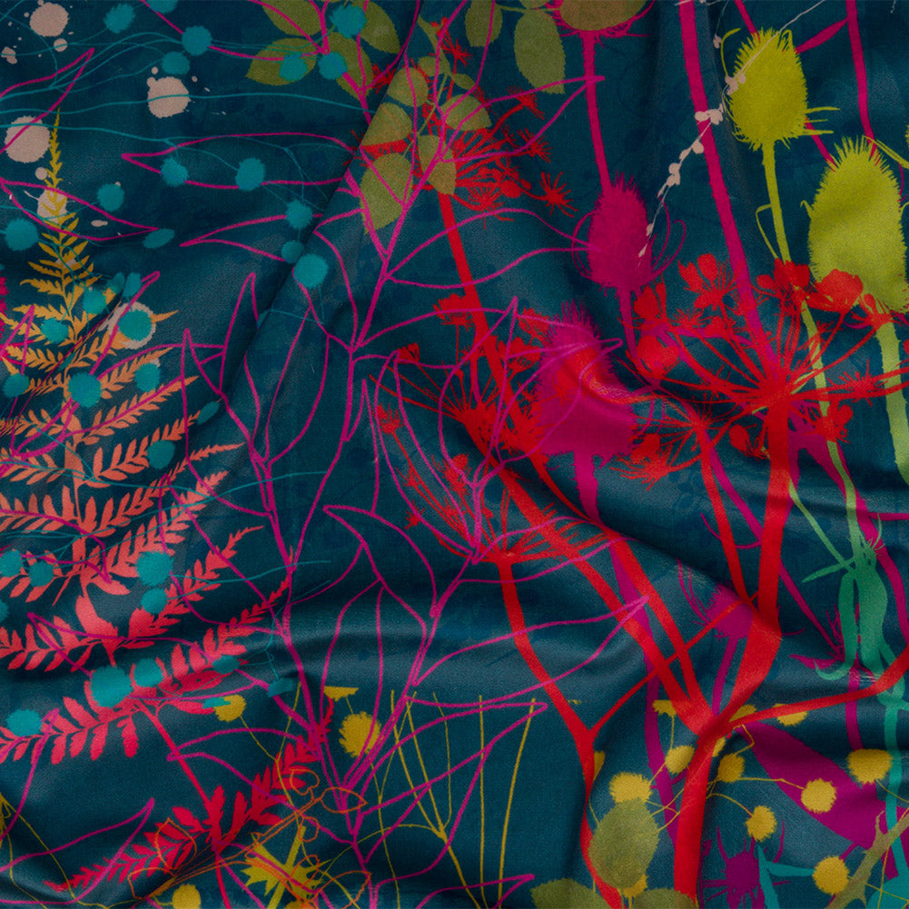 Drapery Velvet - Rainbow Forest Silhouettes - British Imported