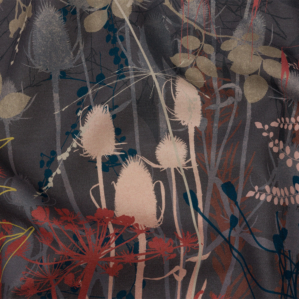 Cotton Canvas Print - Clay Forest Silhouettes - British Imported