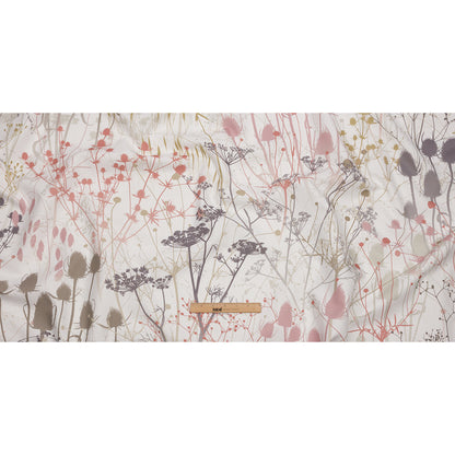 Cotton Canvas Print - Shell Wildflower Branches - British Imported Full