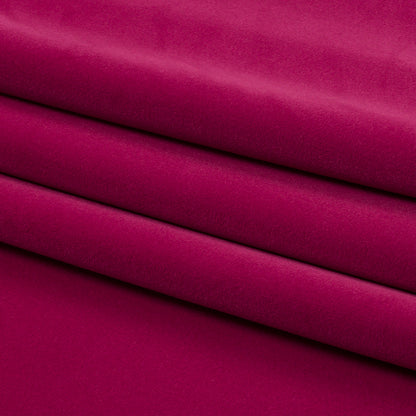 Lush Polyester Drapery Velvet - Fuschia - British Imported Folded