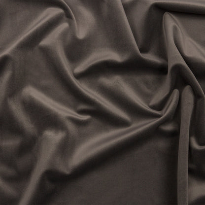 Lush Polyester Drapery Velvet - Mocha - British Imported