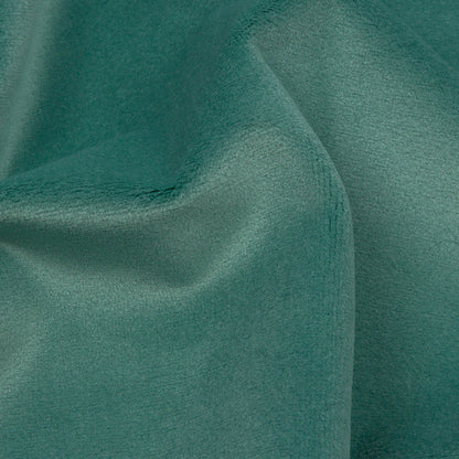 Lush Polyester Drapery Velvet - Verdigris - British Imported Detail