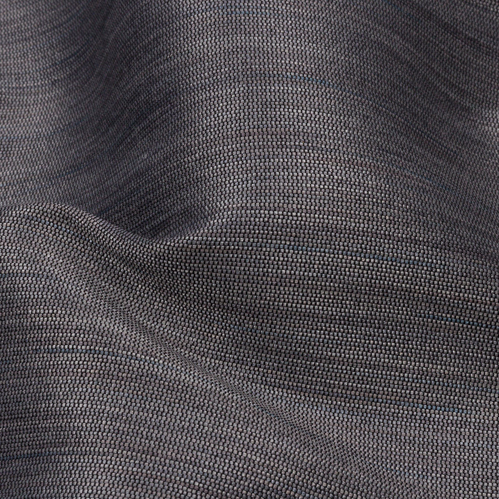 Recycled Polyester Bengaline - Danube Striations - British Imported Detail