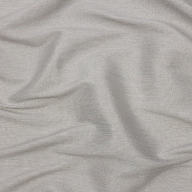 Recycled Polyester Bengaline - Dove Striations - British Imported