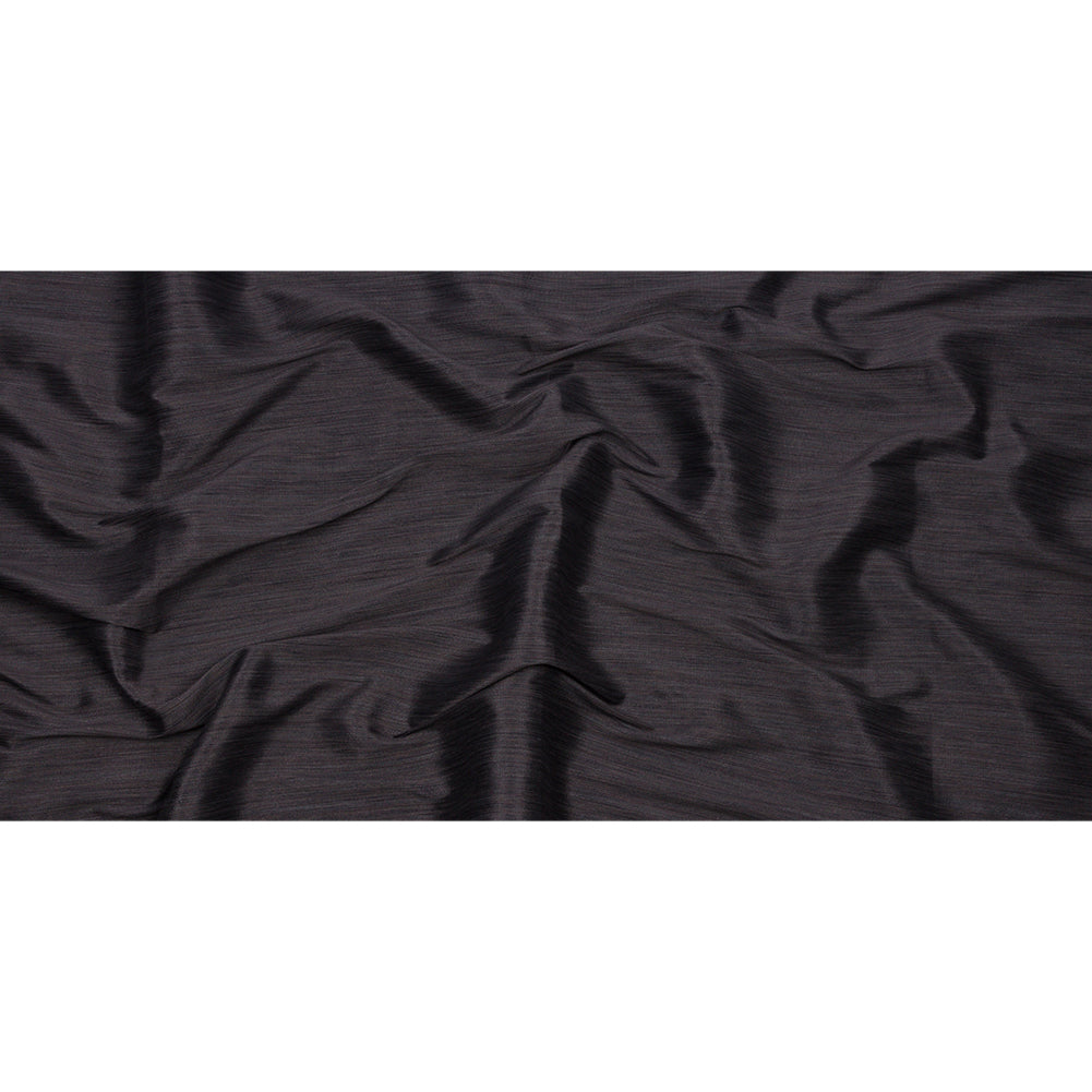 Recycled Polyester Bengaline - Graphite Striations - British Imported Full