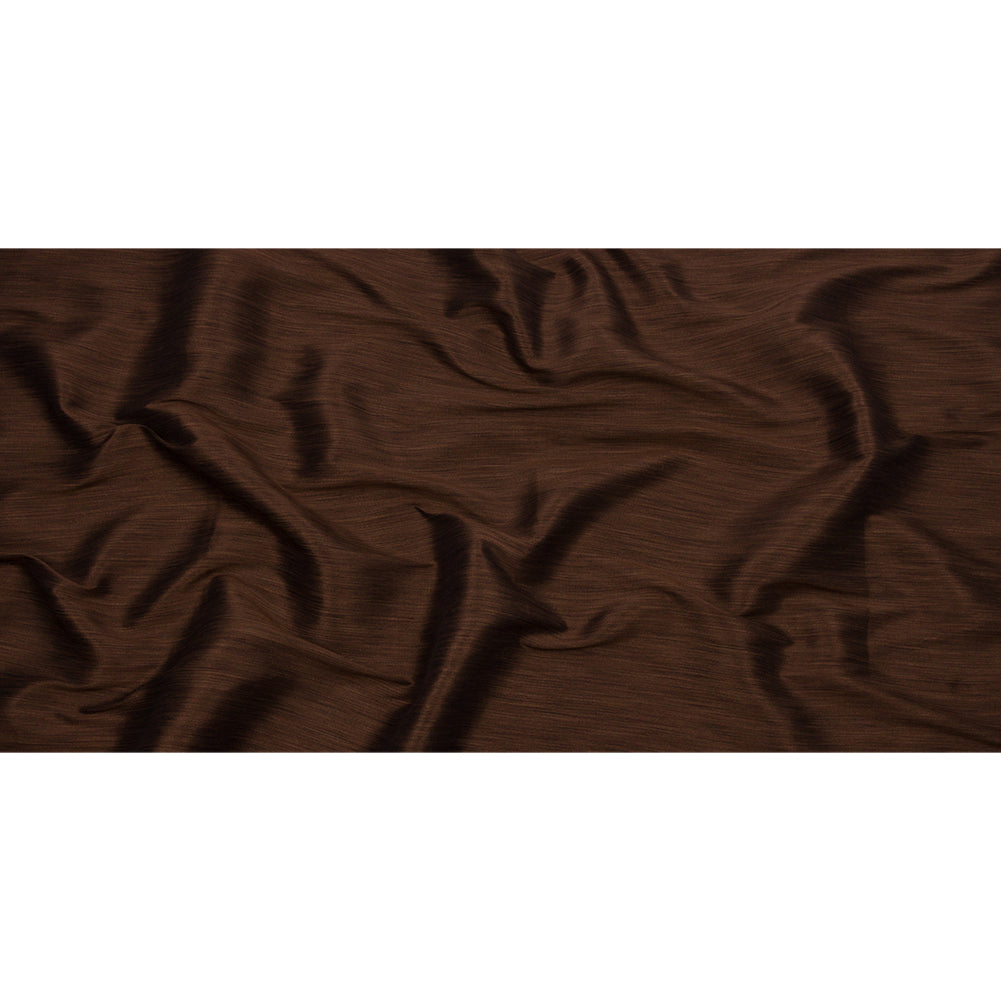 Recycled Polyester Bengaline - Praline Striations - British Imported Full
