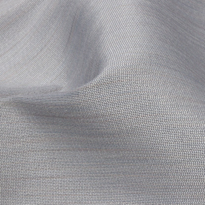 Recycled Polyester Bengaline - Silver Striations - British Imported Detail