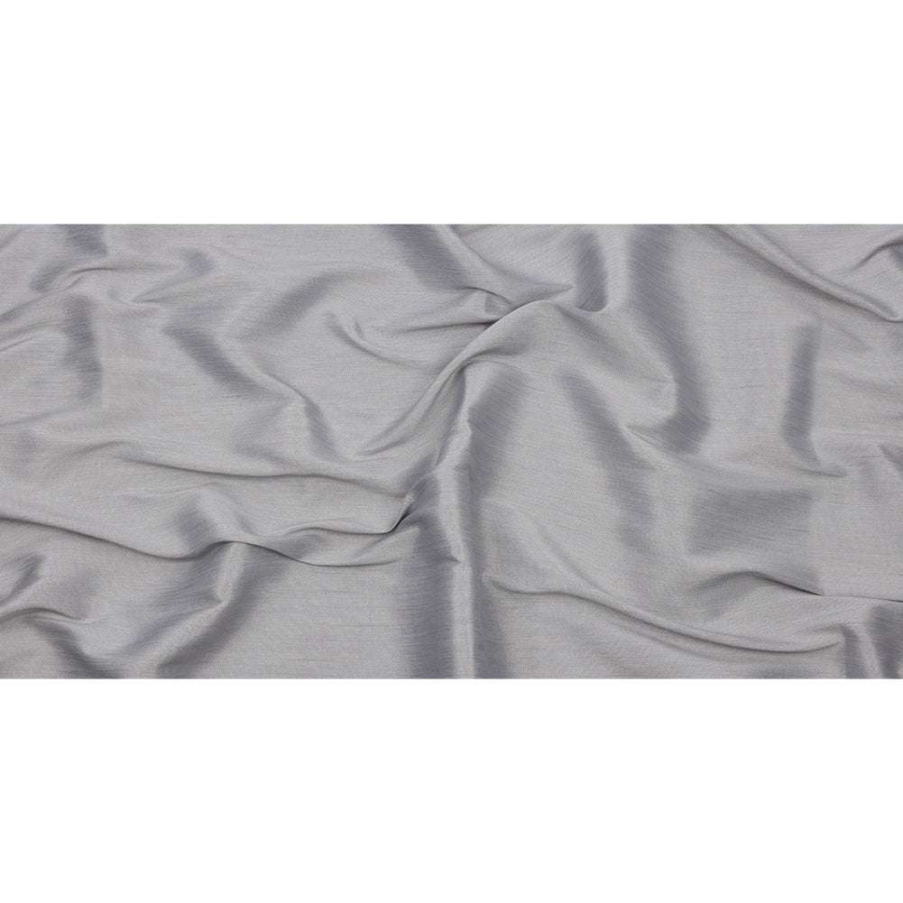 Recycled Polyester Bengaline - Silver Striations - British Imported Full