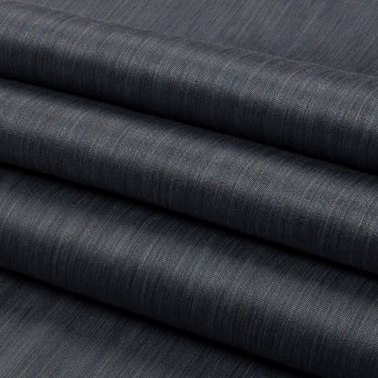 Recycled Polyester Bengaline - Slate Striations - British Imported Folded