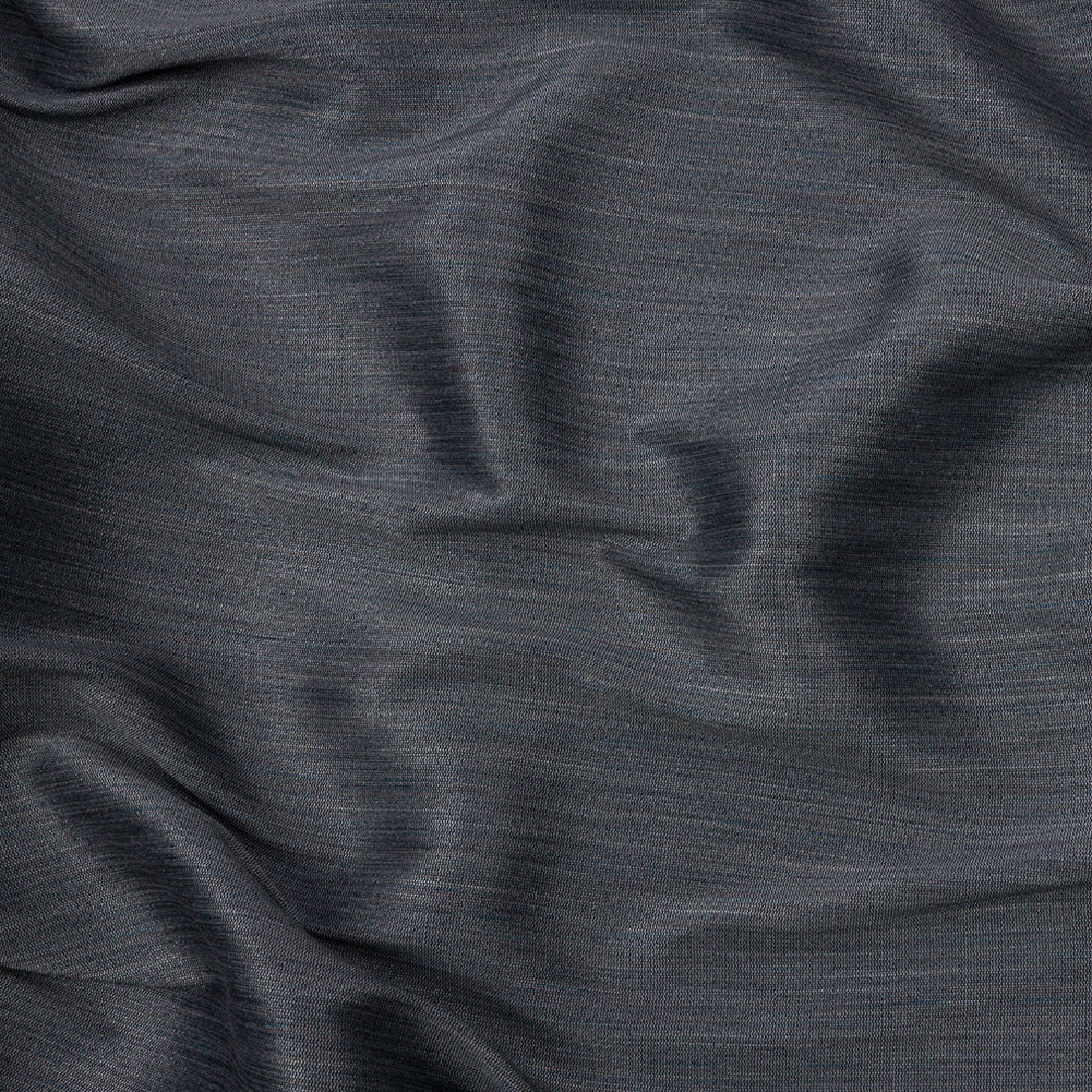 Recycled Polyester Bengaline - Slate Striations - British Imported