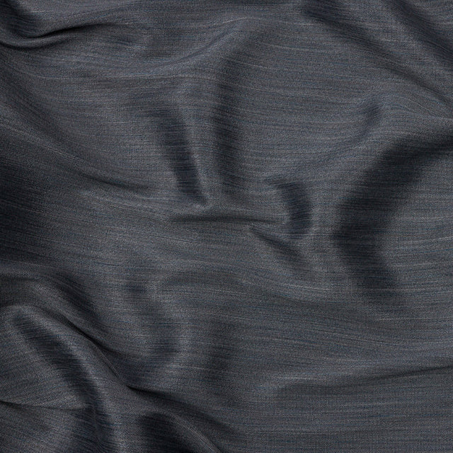 Recycled Polyester Bengaline - Slate Striations - British Imported
