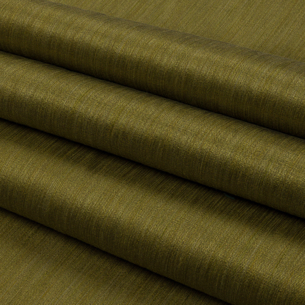 Recycled Polyester Bengaline - Zest Striations - British Imported Folded