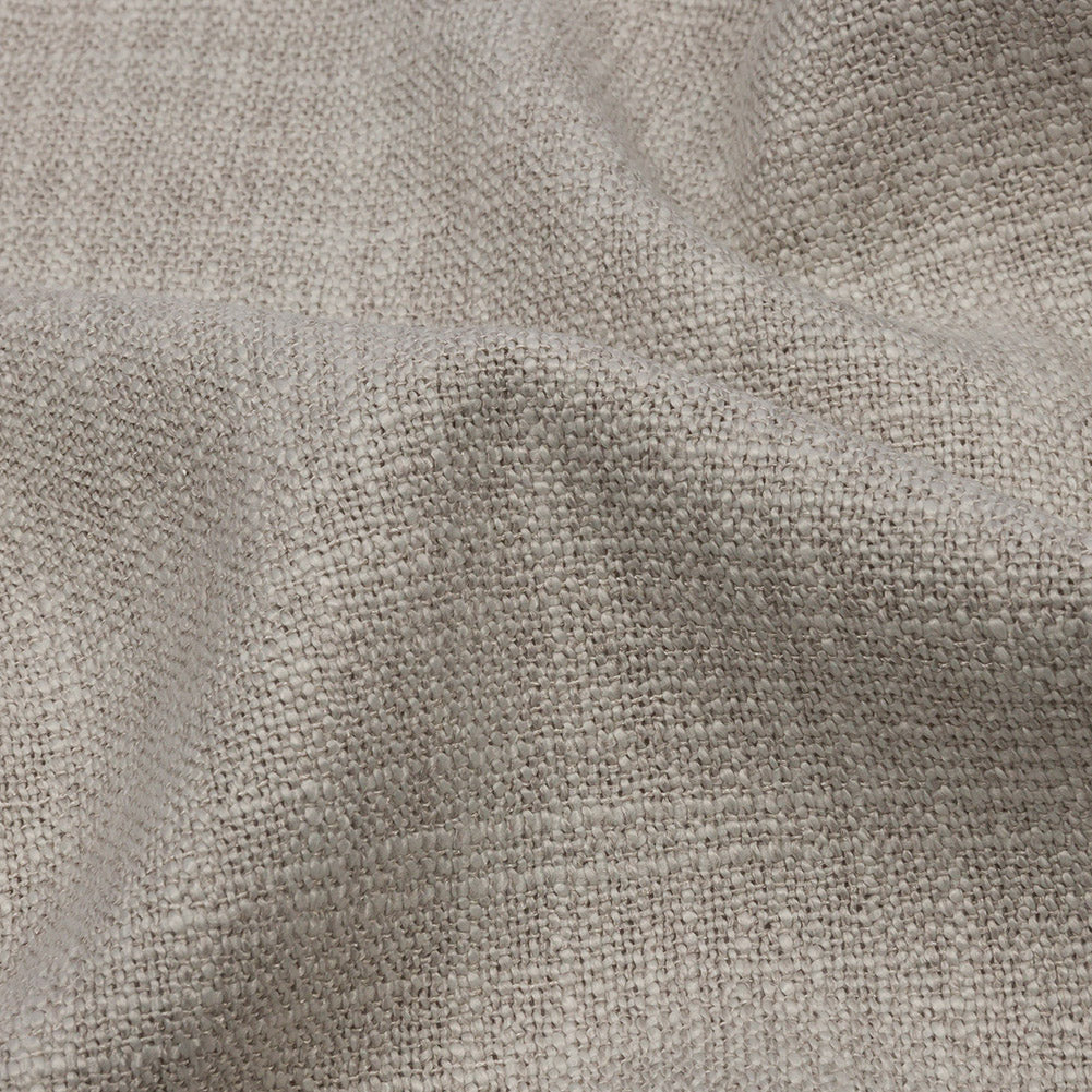 Soft Textured Recycled Polyester Drapery Woven - Dove - British Imported Detail