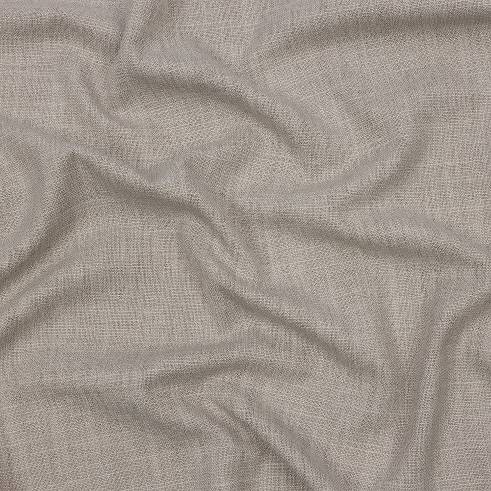 Soft Textured Recycled Polyester Drapery Woven - Dove - British Imported