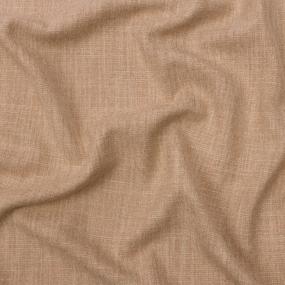 Soft Textured Recycled Polyester Drapery Woven - Fawn - British Imported
