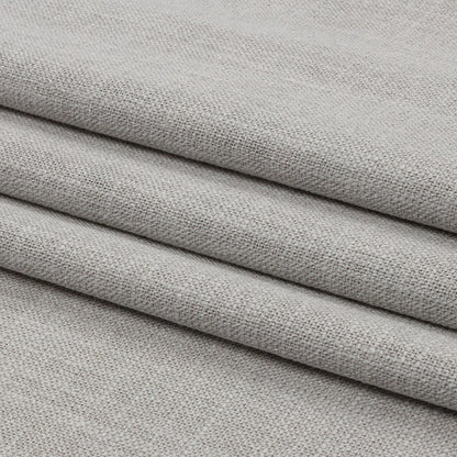 Soft Textured Recycled Polyester Drapery Woven - Frost - British Imported Folded