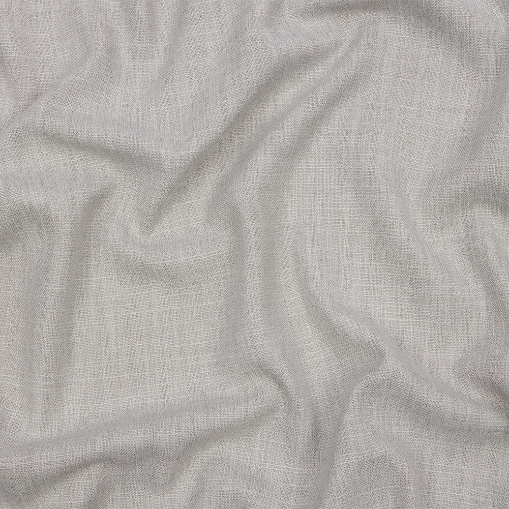 Soft Textured Recycled Polyester Drapery Woven - Frost - British Imported