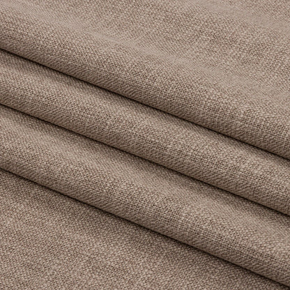 Soft Textured Recycled Polyester Drapery Woven - Hessian - British Imported Folded