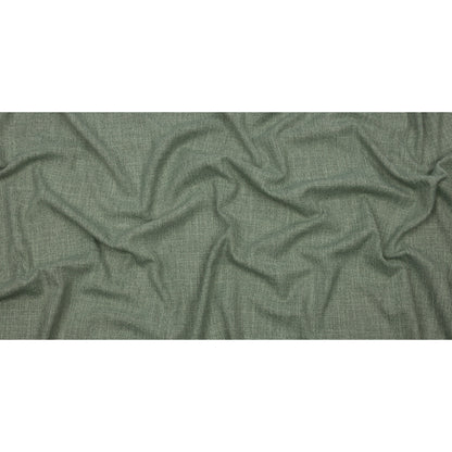 Soft Textured Recycled Polyester Drapery Woven - Jade - British Imported Full