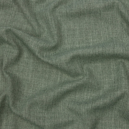 Soft Textured Recycled Polyester Drapery Woven - Jade - British Imported