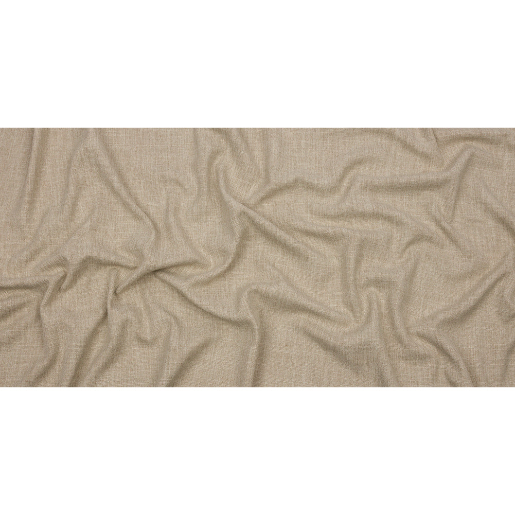Soft Textured Recycled Polyester Drapery Woven - Linen - British Imported Full