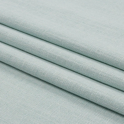 Soft Textured Recycled Polyester Drapery Woven - Mineral - British Imported Folded
