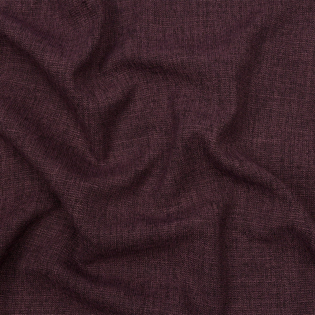 Soft Textured Recycled Polyester Drapery Woven - Mulberry - British Imported