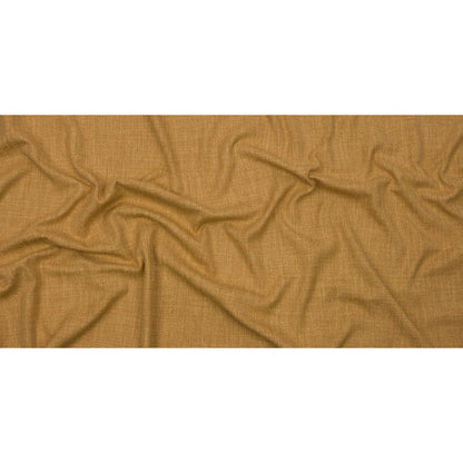 Soft Textured Recycled Polyester Drapery Woven - Ochre - British Imported Full