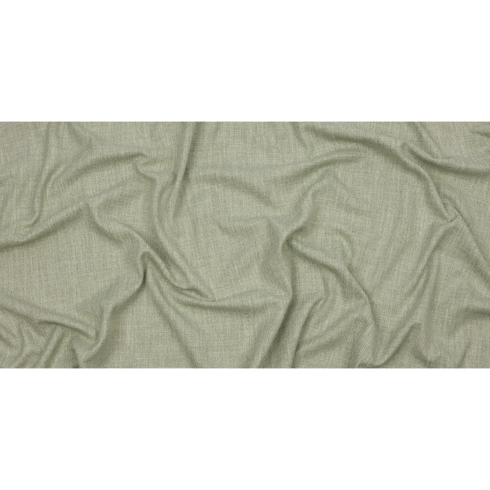 Soft Textured Recycled Polyester Drapery Woven - Pistachio - British Imported Full