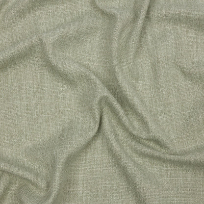 Soft Textured Recycled Polyester Drapery Woven - Pistachio - British Imported