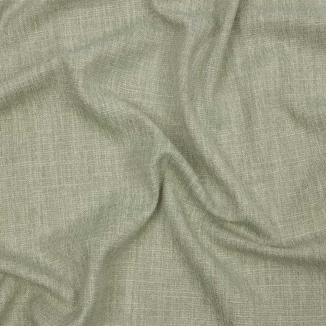 Soft Textured Recycled Polyester Drapery Woven - Pistachio - British Imported
