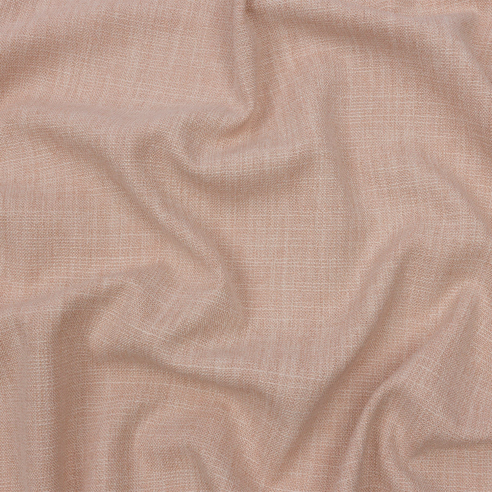 Soft Textured Recycled Polyester Drapery Woven - Shell - British Imported