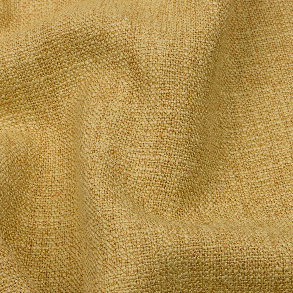 Soft Textured Recycled Polyester Drapery Woven - Sunflower - British Imported Detail