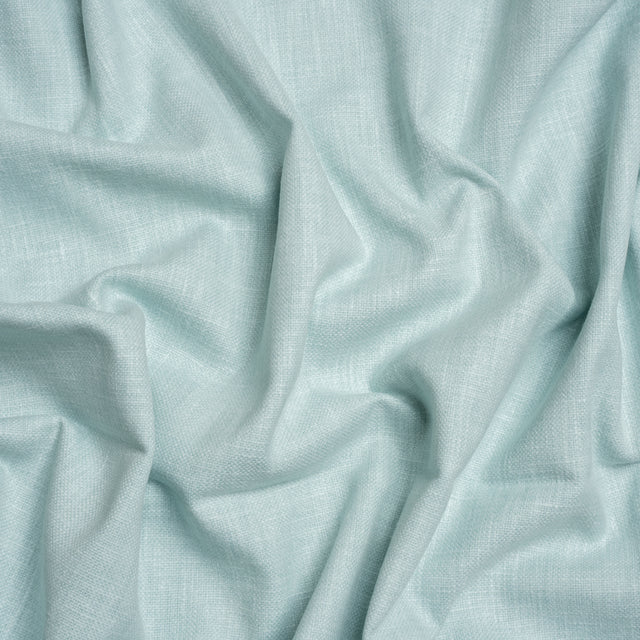 Slubbed Cotton and Polyester Woven - Duckegg - British Imported