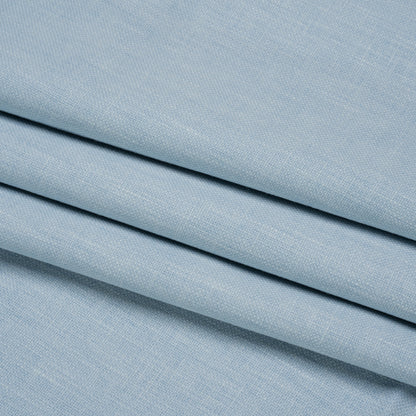 Slubbed Cotton and Polyester Woven - Pale Seaspray - British Imported Folded