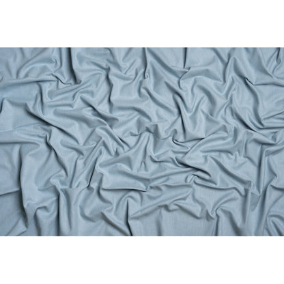 Slubbed Cotton and Polyester Woven - Pale Seaspray - British Imported Full