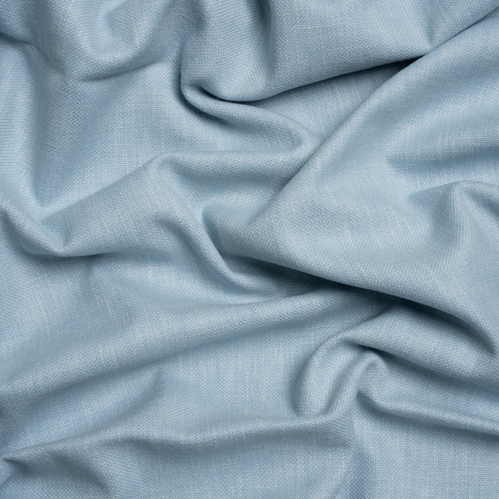 Slubbed Cotton and Polyester Woven - Pale Seaspray - British Imported
