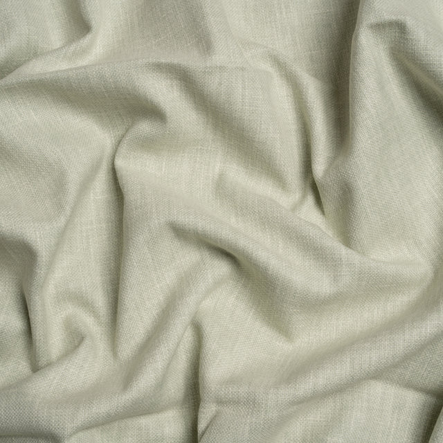 Slubbed Cotton and Polyester Woven - Sage - British Imported